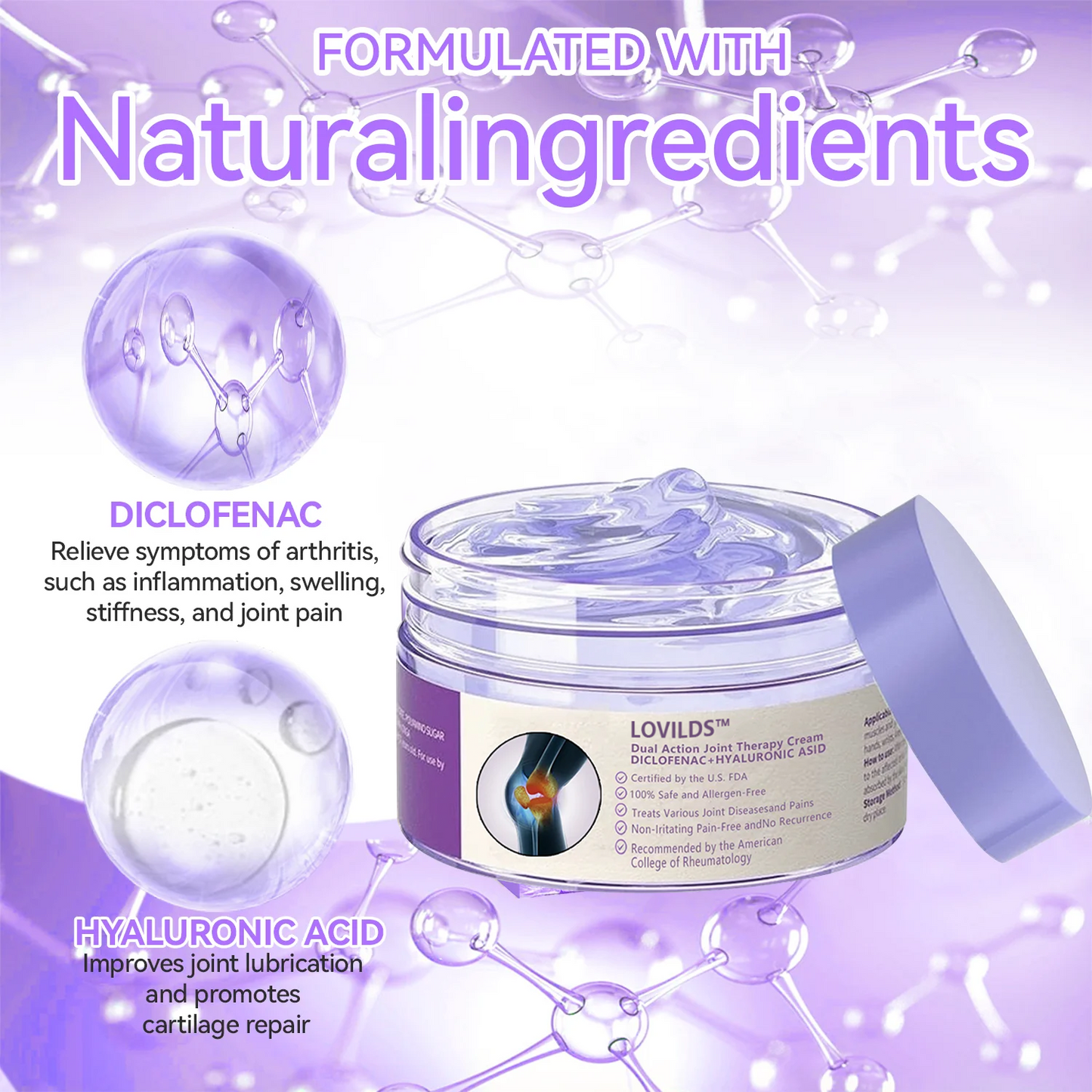 đŠââď¸LOVILDS⢠7 Day Rapid Joint & Bone Therapy Cream USA Orthopedics (AAOS) Approved