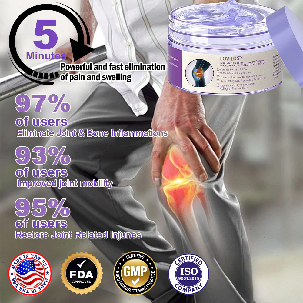 đŠââď¸LOVILDS⢠7 Day Rapid Joint & Bone Therapy Cream USA Orthopedics (AAOS) Approved